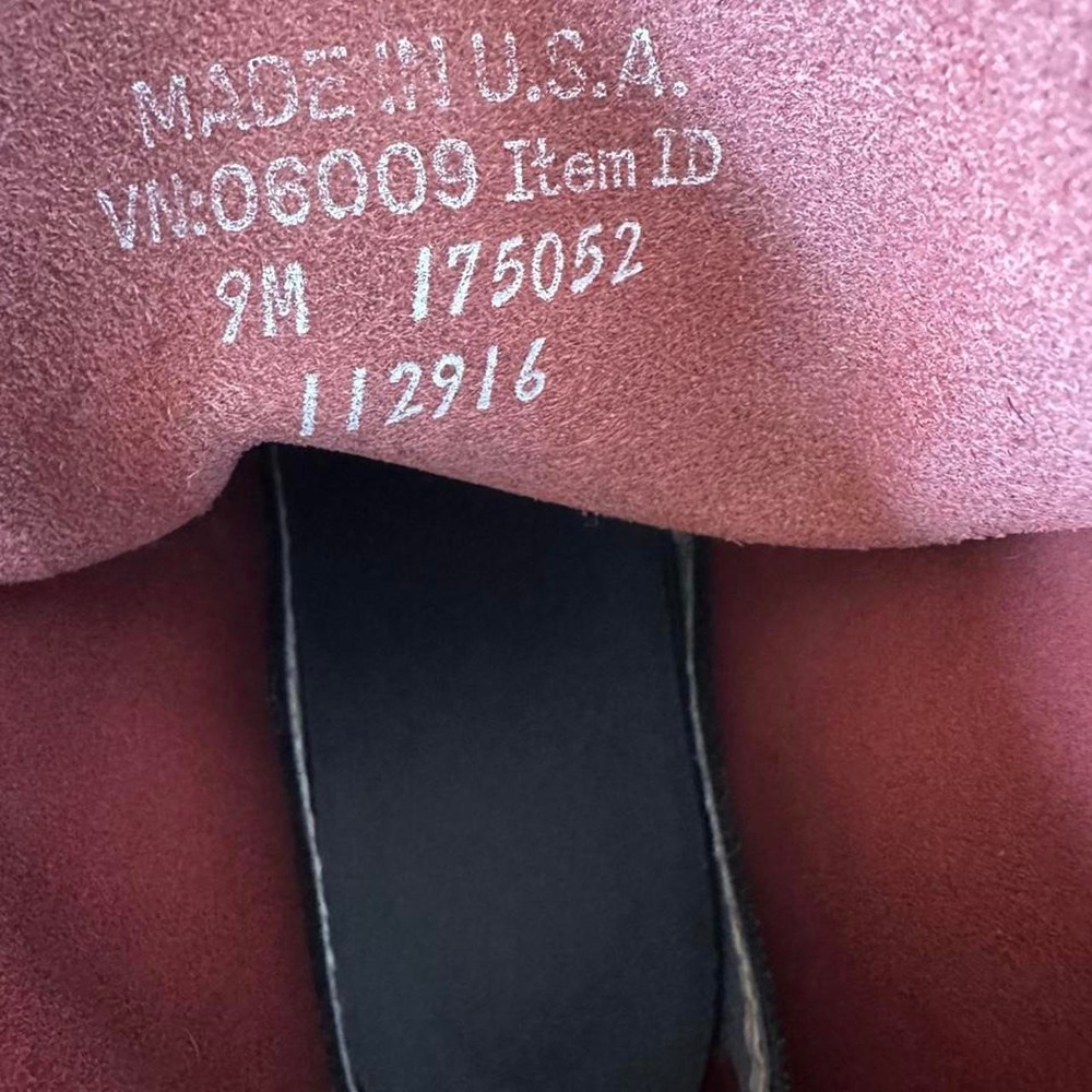 LIKE NEW - L.L. Bean Boots 8" Duck Boots Men's 9M Burgundy Black l Made in USA - Picture 7 of 8